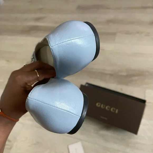GUcci Flats Nappa Steve in Cloudy blue - Picture 6 of 10